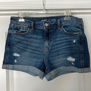 Old Navy boyfriend mid-rise jean shorts
